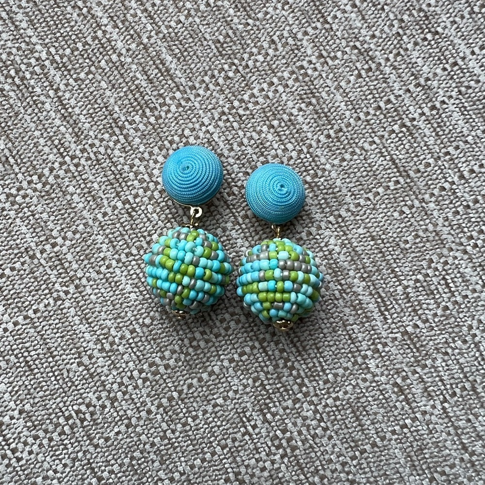 Beaded drop earrings